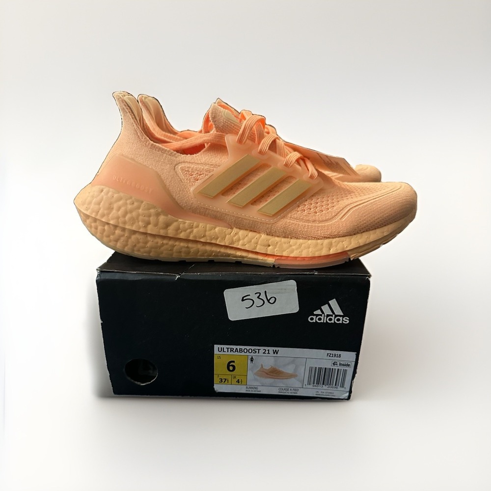 Size 6 - Adidas UltraBoost 21 Acid Orange W